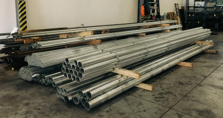 Středisko hutní materiál, trubky a trubky se závity